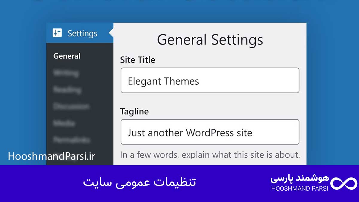 چگونه با وردپرس سایت بسازیم؛ راهنمای سریع + 7 ترفند طلایی! تنظیمات عمومی سایت