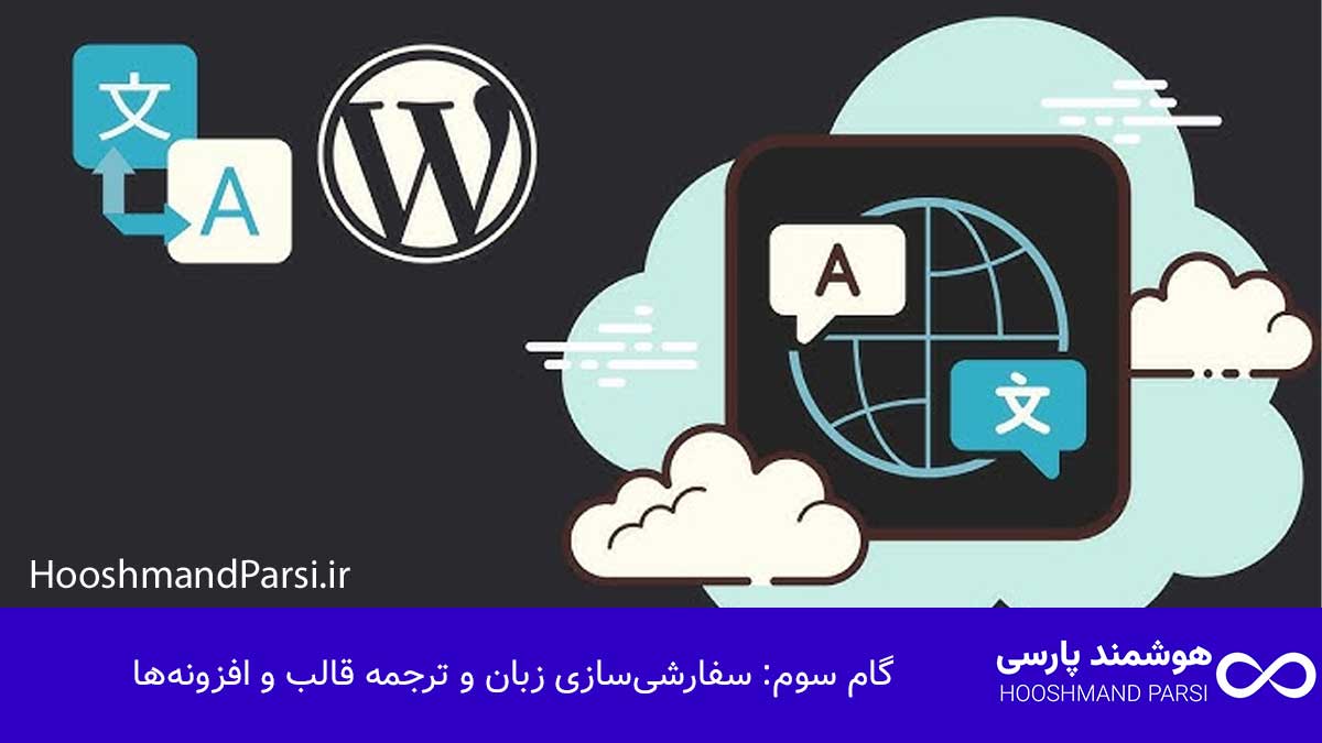 سفارشی‌سازی زبان و ترجمه قالب و افزونه‌ها