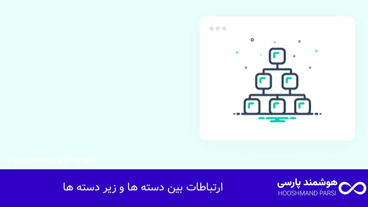 ارتباطات بین دسته ها و زیر دسته ها